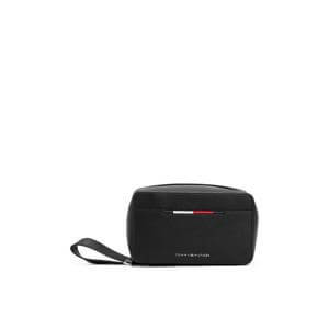 Tommy Hilfiger Metal Logo Pebble Grain Washbag